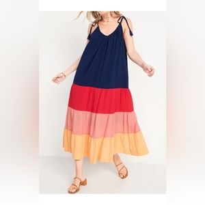 Old Navy Everyday Wear Color Block Dress Size Small